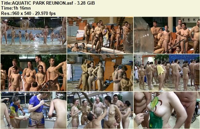 Family nudism in Europe video in the pool