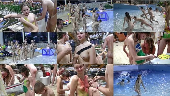 Naked people nudists in the pool video